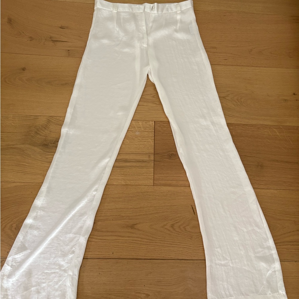 Enduring Kairos White Silk Pants